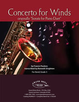 Concerto for Winds Concert Band sheet music cover